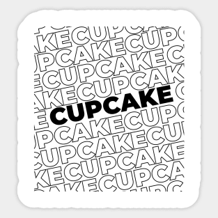 cupcake pattern Sticker